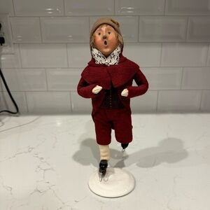 Byers Choice vintage 1992 skater series. Signed and numbered.